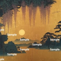 日本画風の藤の花