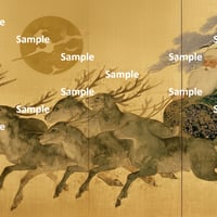 日本画風のサンタクロース
