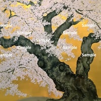 日本画風の桜