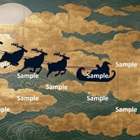日本画風のサンタクロース