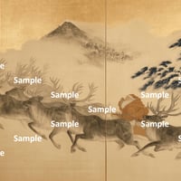 日本画風のサンタクロース