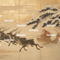 日本画風のサンタクロース