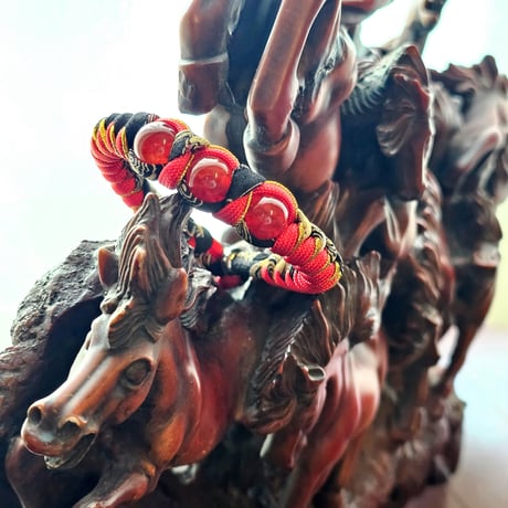 🐦‍🔥2026年最強ブレスレット🐦‍🔥【焔 -Homura-】 赤龍紋瑪瑙 ―丙午