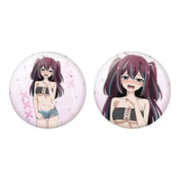 魔法少女にあこがれて 75mm缶バッジ2個セット 阿古屋真珠 (嫌パンver)