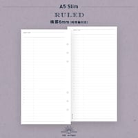 A5 Slim｜横罫 6mm（時間軸付き）