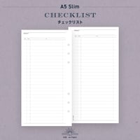 A5 Slim｜チェックリスト