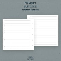 M5 Square｜横罫 6mm（時間軸付き）
