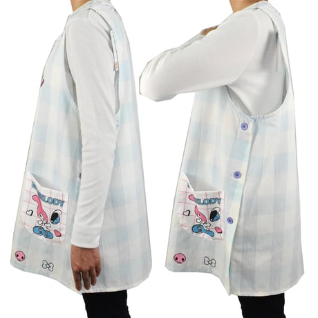 【再入荷！】マイメロディ＆クロミ キャラクターエプロン U-0004 / パープル【M-L|LL-3L】