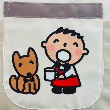【再々入荷！】みんなのたあ坊 ティータイム キャラクターエプロン Y-4174【M-L】