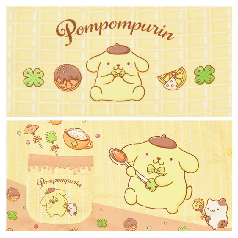 ポムポムプリン キャラクターエプロン Y-4157【M-L】 | 保育士エプロン