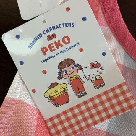 【26年夏新作】PEKO＆Hello Kitty なかよし キャラクターエプロン PKA4112【M-L】