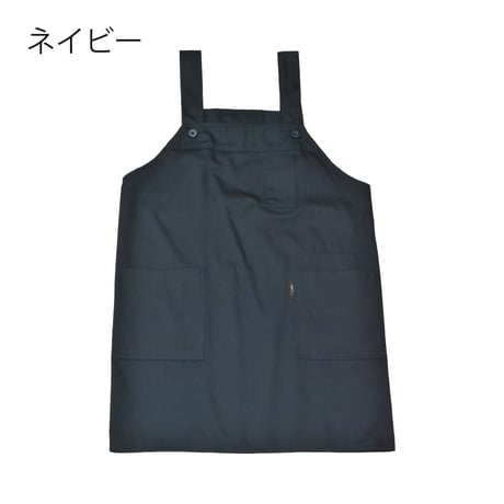 撥水加工 男女兼用シンプルツイル無地ショート丈エプロン TC-12 / 全５色【フリーサイズ】