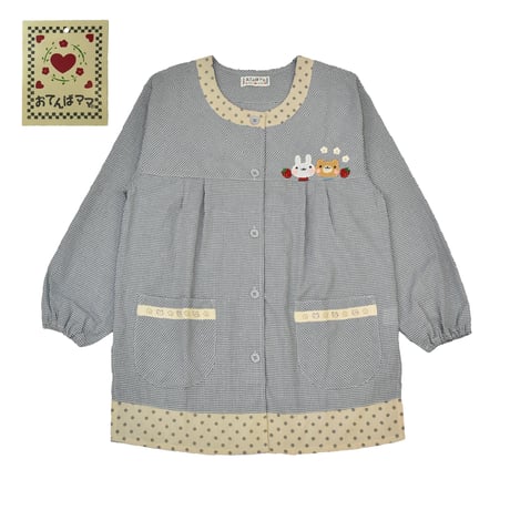 おてんばママ アニマル刺繍アップリケ付きカッポー YC-223 / ブルー【M-L】