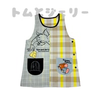 【ラスト1点！】トム＆ジェリー キャラクターエプロン U-0012-1 / イエロー【M-L|LL-3L】