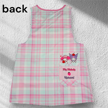 【再入荷！】マイメロディ＆クロミ ぷるしゅわ キャラクターエプロン Y-4170【M-L】
