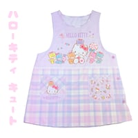 【再入荷しました！】ハローキティ キュート キャラクタープリントエプロン Y-4165【M-L】