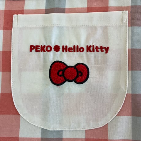 【26年夏新作】PEKO＆Hello Kitty なかよし キャラクターエプロン PKA4112【M-L】