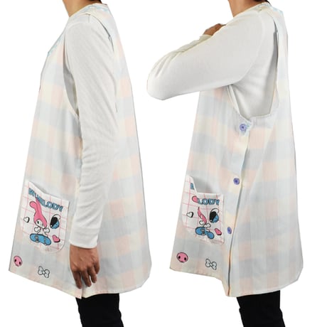 【再入荷！】マイメロディ＆クロミ キャラクターエプロン U-0004 / ピンク【M-L|LL-3L】