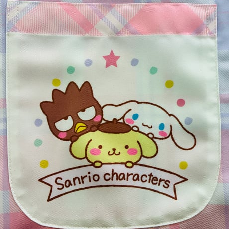【再入荷！】サンリオキャラクターズ フルーツ キャラクターエプロン Y-4168【M-L】