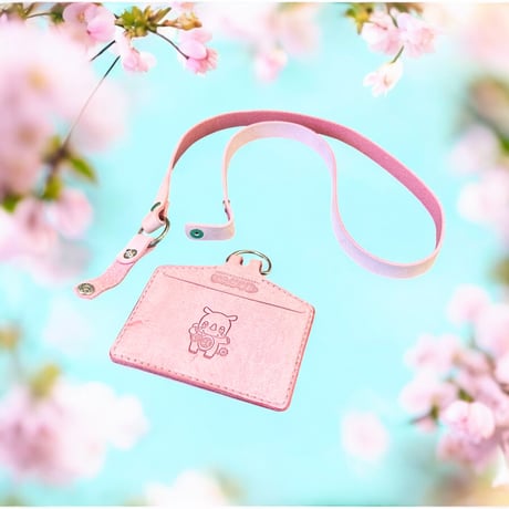 春色レザーで彩るいんザイ君IDケース用ストラップ