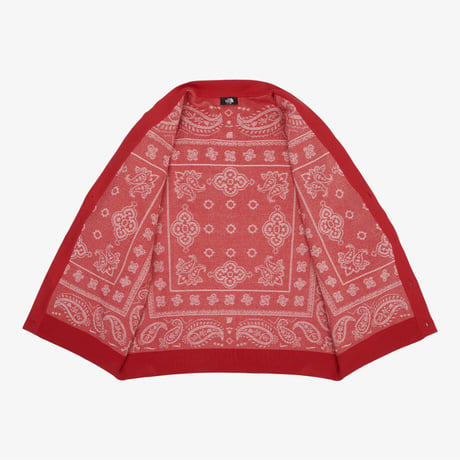 M'S PAISLEY CARDIGAN RED NJ5SR55B