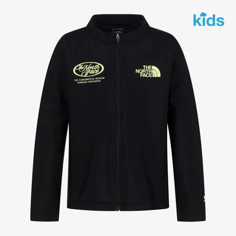 K'S SURF RASHGUARD ZIP UP BLACK NJ5JS06S
