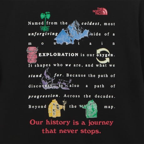 M'S WORDLINE EX S/S R/TEE BLACK NT7US68A
