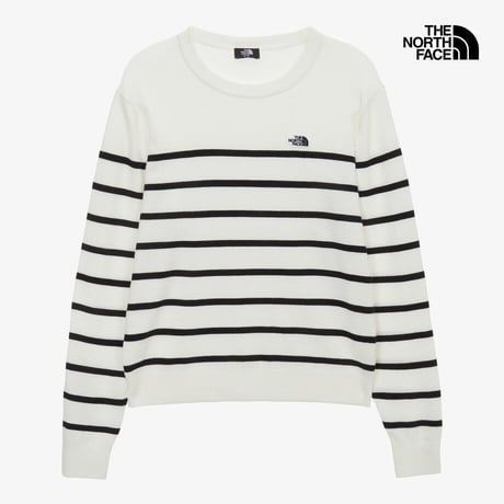 W'S BORGA STRIPE SWEATER CREAM NT7AR90B