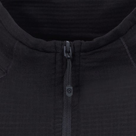 M'S SUMMIT HAYES L/S ZIP TEE BLACK NT7LS98A