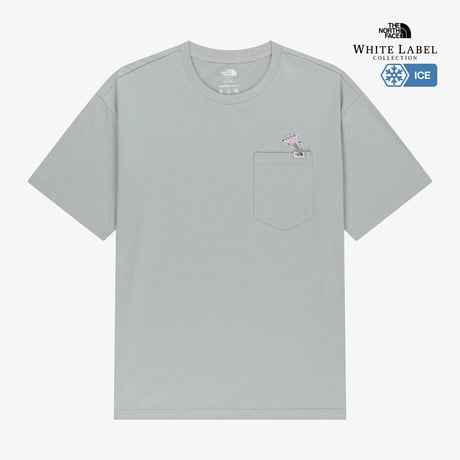 FABLE POCKET S/S R/TEE ICE GRAY NT7US26L