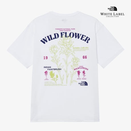 FLORAL S/S R/TEE WHITE NT7UR08K