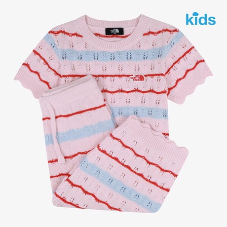 G'S STRIPE LOUNGE SET SOFT PINK NT7US35S
