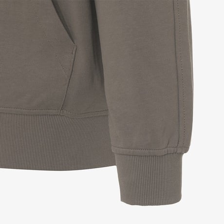 ESSENTIAL HOOD ZIP UP BEIGE BROWN NJ5JR02L