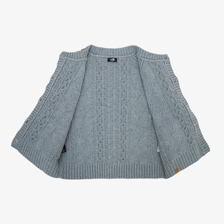 W'S LUOTO WOOL CARDIGAN BLUE GRAY NJ5SR88C