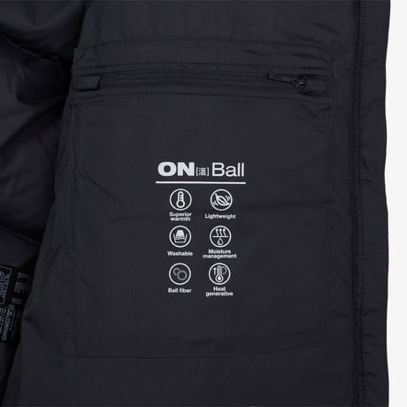 M'S NUPTSE ON JACKET REAL BLACK NJ3NS70B