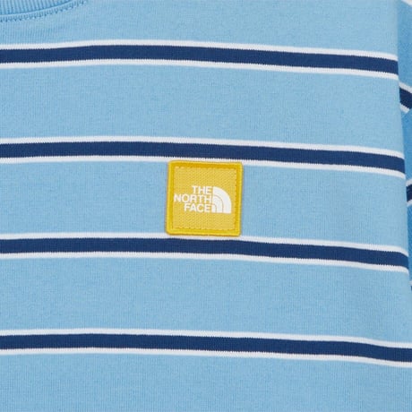 K'S GLEN STRIPE L/S R/TEE SKY BLUE NT7TR04T