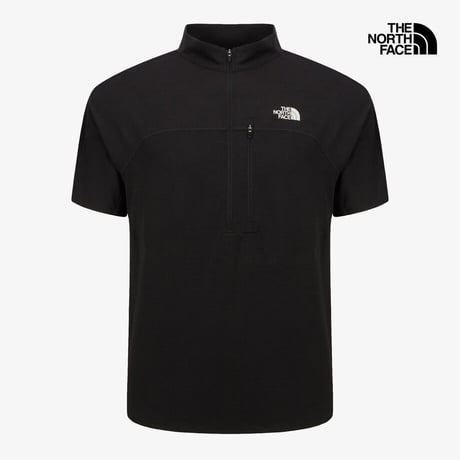 【SUMMIT SERIES】EIGER S/S ZIP TEE BLACK NT7KS01A