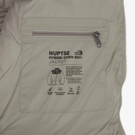 M'S NUPTSE HYBRID DOWN JACKET V2 (RDS) BEIGE BROWN NJ1DR02B