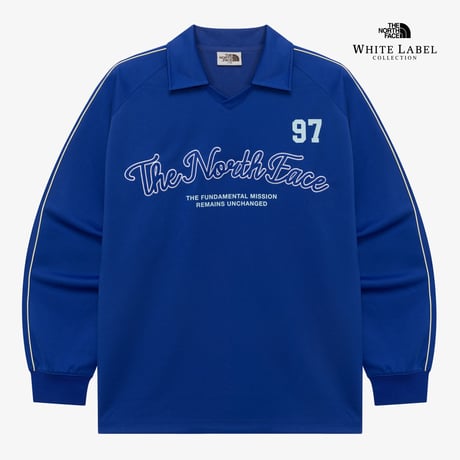 TNF CREW COLLAR L/S TEE BLUE NT7TR04M
