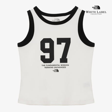 W'S RINGER SLEEVELESS WHITE NT7VR31K