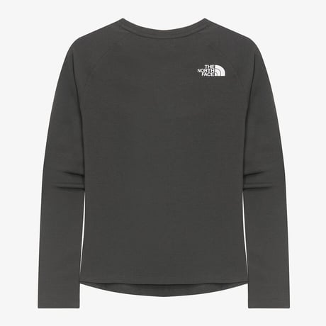 W'S DELPHIE L/S R/TEE DARK GRAY NT7TR30L