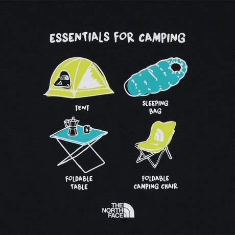 K'S CAMPHOLIC S/S TEE BLACK NT7US06S