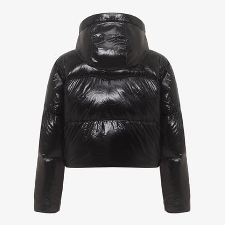 W'S GLOSSY ELBERON RDS DOWN JACKET BLACK NJ1DQ81J
