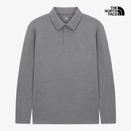 M'S COZY FLEX L/S POLO WARM GRAY NT7QS51C