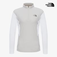W'S ICEDAY L/S ZIP TEE ICE GRAY NT7LR33A
