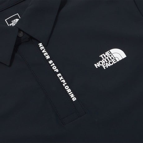 W'S ICE GREEN S/S POLO BLACK NT7PR31A