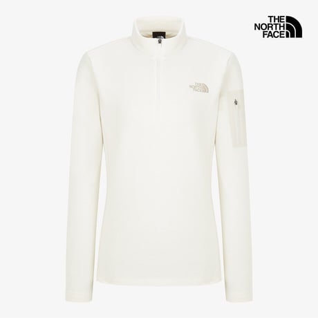 BASODINO L/S ZIP TEE CREAM NT7LQ53D