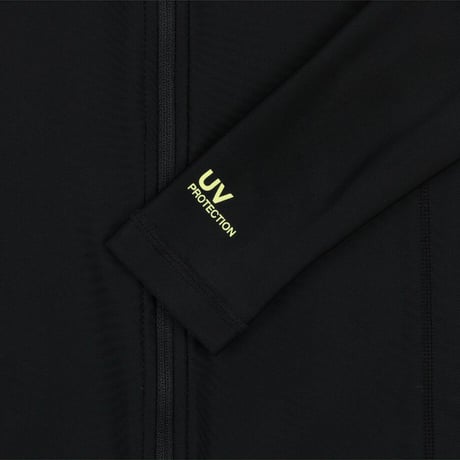 K'S SURF RASHGUARD ZIP UP BLACK NJ5JS06S