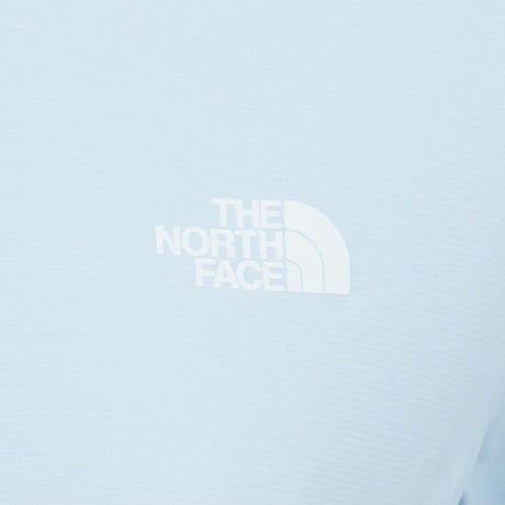 W'S ICE FLEX S/S ZIP TEE LIGHT BLUE NT7KS30C