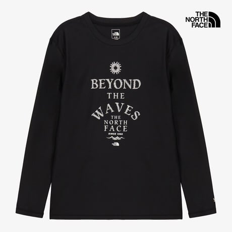 W'S SURF L/S RASHGUARD BLACK NT7TS32A